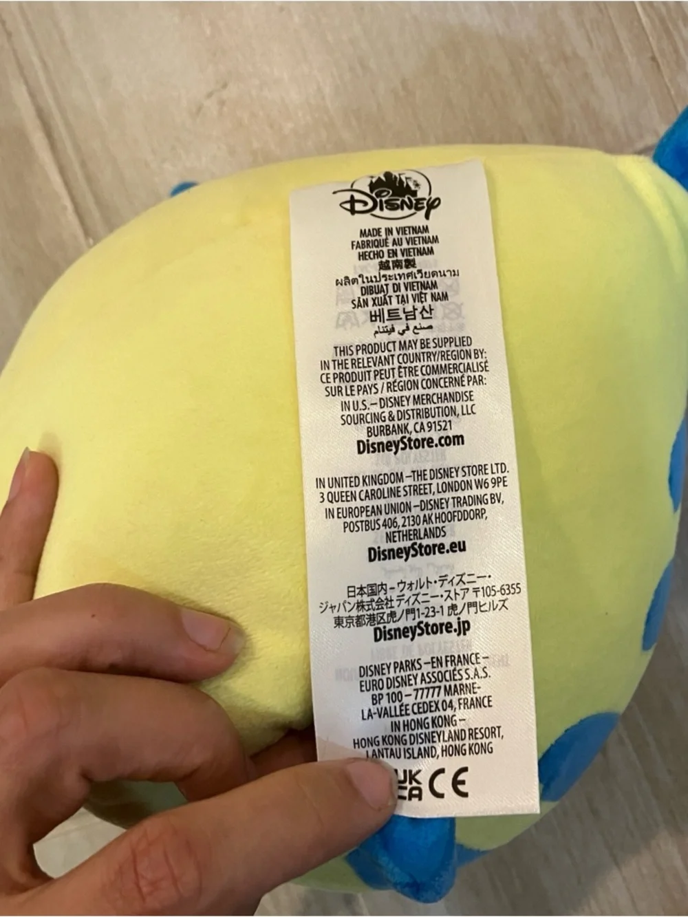 Disney Flounder Plush - Yellow and Blue Soft Toy
